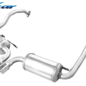 INOX CAR - POSTERIORE CON USCITA CENTRALE 2 X DIAM. 80 X-RACE PORSCHE CAYMAN 3.4 S (295CV) 2005-2009