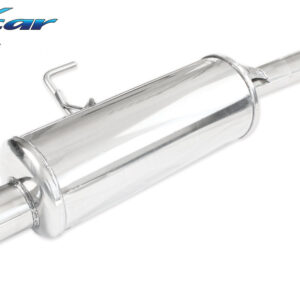 INOX CAR - POSTERIORE CON USCITA SINGOLA DIAM. 76 RETRO STYLE RENAULT CLIO 2 RS PHASE 2 2.0 (169CV) 2002-2003