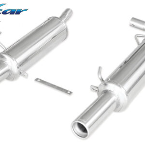 INOX CAR - POSTERIORE CENTRALE CON USCITA 2 X DIAM.80 RENAULT CLIO 2 RS PHASE 3 2.0 (182CV) 2004-2005