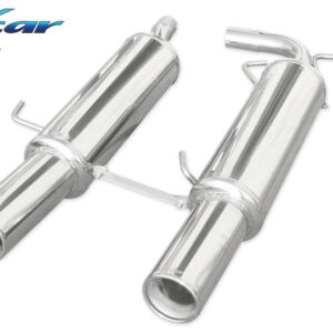 INOX CAR - POSTERIORE CENTRALE CON USCITA 2 X DIAM.120 RENAULT CLIO 2 RS PHASE 3 2.0 (182CV) 2004-2005