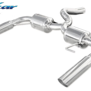 INOX CAR - POSTERIORE A 2 SILENZIATORI CON USCITA SINGOLA DIAM.80 RACING DX+SX RENAULT CLIO 3 RS 2.0 16V (197CV) / RS GORDINI 2006-2009
