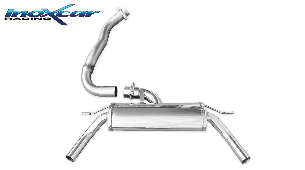 INOX CAR - POSTERIORE CON USCITA DIAM.50 DX+SX RENAULT CLIO 4 RS TROPHY 220 EDC 1.6 TURBO (220CV) 2015