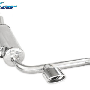 INOX CAR - POSTERIORE CON USCITA CENTRALE 2 X OVALE RENAULT MEGANE II 2.0 16V RS TURBO (225CV) 2004