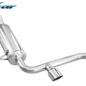 INOX CAR - POSTERIORE CON USCITA CENTRALE 2 X DIAM.80 RACING RENAULT MEGANE II 2.0 16V RS TURBO (225CV) 2004