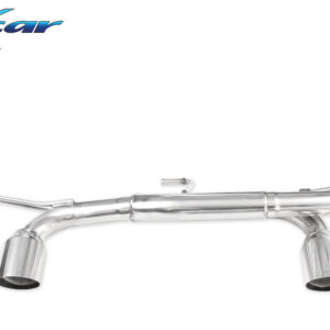 INOX CAR - POSTERIORE SENZA SILENZIATORE CON USCITA DIAM.80 RACING DX+SX RENAULT TWINGO III GT 900 (110CV) 2017