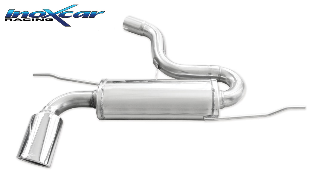 INOX CAR - POSTERIORE CON USCITA SINGOLA OVALE SEAT LEON (TYPE 1P) 2.0 TSI CUPRA (240CV) 2006