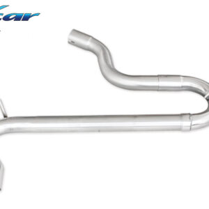 INOX CAR - POSTERIORE SENZA SILENZIATORE CON USCITA 2 X DIAM.80 RACING SEAT LEON (TYPE 5F) 2.0 TDI FR (150CV) 2014