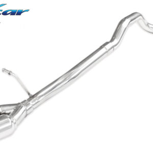 INOX CAR - POSTERIORE SENZA SILENZIATORE CON USCITA 2 X DIAM.80 RACING SKODA FABIA (TYPE NJ) 1.2 TSI (90cv-110cv) 2014