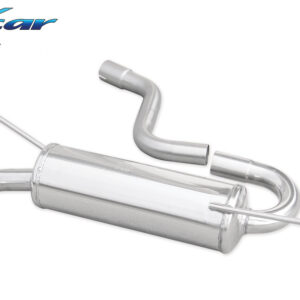 INOX CAR - POSTERIORE CON USCITA SINGOLA DIAM 90 X-RACE VOLKSWAGEN GOLF 5 2.0 TDI (140CV) 2004