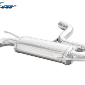 INOX CAR - POSTERIORE CON USCITA 2 X DIAM.80 X-RACE VOLKSWAGEN GOLF 5 2.0 TFSI GTI (200CV-230CV) 2004