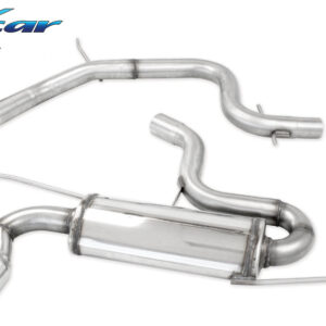 INOX CAR - TUBO CENTRALE DIRETTO + POSTERIORE CON USCITA 2 X DIAM.76 RACING VOLKSWAGEN GOLF 5 2.0 TFSI GTI (200CV-230CV) 2004
