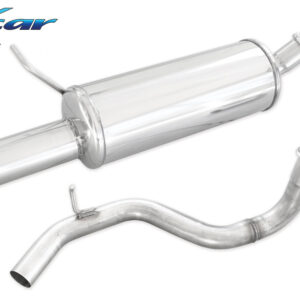 INOX CAR - POSTERIORE CON USCITA SINGOLA DIAM.80 VOLKSWAGEN GOLF 4 1.9 TDI (110CV) 1997-2002