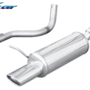 INOX CAR - POSTERIORE CON USCITA SINGOLA OVALE VOLKSWAGEN GOLF 4 1.9 TDI (150CV) 2002-2004