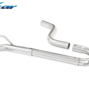 INOX CAR - POSTERIORE SENZA SILENZIATORE CON USCITA 2 X DIAM.80 RACING VOLKSWAGEN GOLF 7 2.0 GTD (184CV) 2013