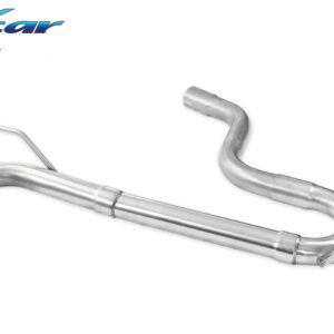 INOX CAR - POSTERIORE SENZA SILENZIATORE CON USCITA 2 X DIAM. 80 RACING VOLKSWAGEN GOLF 7 1.4 TSI (140-150CV) 2012-2014