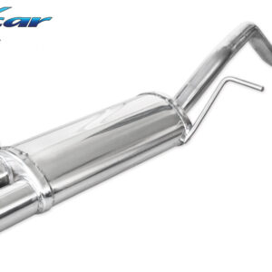INOX CAR - POSTERIORE CON USCITA 2 X DIAM.70 RACING VOLKSWAGEN POLO (TYPE 9N) 1.4 SPORTLINE (80CV) 2006-2008