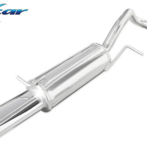 INOX CAR - POSTERIORE CON USCITA SINGOLA OVALE VOLKSWAGEN POLO (TYPE 6R) 1.4 TSI GT (140CV) 2013