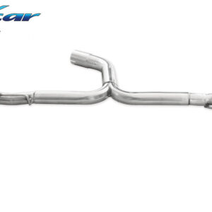 INOX CAR - POSTERIORE SENZA SILENZIATORE CON USCITA DIAM. 102 RACING DX+SX VOLKSWAGEN SCIROCCO 2.0R TFSI (265CV) 2010