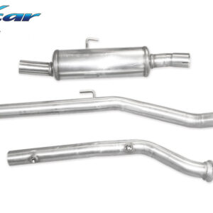 INOX CAR - TUBO SOSTITUZIONE CATALIZZATORE + TUBO CENTRALE DIRETTO + POSTERIORE RENAULT CLIO 2 RS PHASE 2 2.0 (172CV) 2002-2003