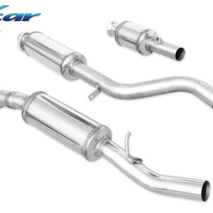 INOX CAR - TUBO SOSTITUZIONE CATALIZZATORE CON SILENZIATORE + TUBO CENTRALE + POSTERIORE RENAULT CLIO 3 RS 2.0 (197CV) 2006-2009