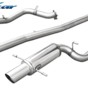 INOX CAR - TUBO SOSTITUZIONE CATALIZZATORE  + TUBO CENTRALE DIRETTO + POSTERIORE CON USCITA DIAM.102 RACING SUBARU IMPREZA STI TURBO 2.5 (280CV) 2006