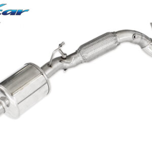 INOX CAR - TUBO SOSTITUZIONE CATALIZZATORE + SILENZIATORE VOLKSWAGEN POLO AW 2.0 GTI (200CV) 2018
