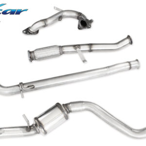 INOX CAR - TUBO SOSTITUZIONE CATALIZZATORE + TUBO INTERMEDIO + TUBO CENTRALE + POSTERIORE RENAULT CLIO 4 RS TROPHY 1.6 TURBO (220CV) 2015