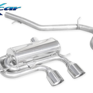 INOX CAR - POSTERIORE CON USCITA CENTRALE 2 X DIAM 102 RACING VOLKSWAGEN GOLF 6 R 2.0 TSI 4 MOTION (270CV) 2010