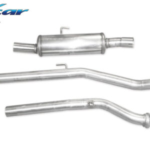 INOX CAR - TUBO SOSTITUZIONE CATALIZZATORE + TUBO CENTRALE DIRETTO + POSTERIORE RENAULT CLIO 2 RS PHASE 1 2.0 (172CV) 2000-2001