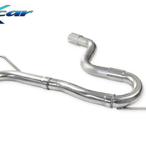 INOX CAR - POSTERIORE SENZA SILENZIATORE CON USCITA 2 X DIAM. 80 RACING VOLKSWAGEN GOLF 6 2.0 TDI (170CV) GTD 2009
