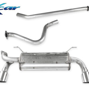 INOX CAR - TUBO CENTRALE SILENZIATO + POSTERIORE CON USCITA SINGOLA DIAM.100 SUBARU BRZ 2.0 (200CV) 2012