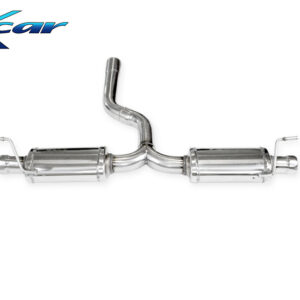 INOX CAR - POSTERIORE CON USCITA 2 X DIAM. 90 X-RACE DX+SX PORSCHE CAYENNE 3.0 TDI V6 (240-245CV) 2010