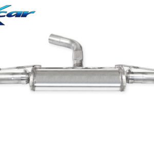 INOX CAR - POSTERIORE SILENZIATO CON USCITA DIAM.100 X-RACE BLACK MATT DX+SX VOLKSWAGEN GOLF 8 2.0 GTI (245CV) 2020