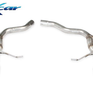 INOX CAR - POSTERIORE SENZA SILENZIATORE CON USCITA 2 X DIAM. 100 RACING DX+SX PORSCHE MACAN S 3.0 TDI V6 (250CV) 2013