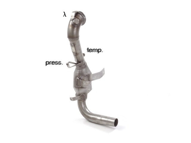 RAGAZZON - DOWNPIPE KAT + ELIMINAZIONE FAP - OPEL CORSA D/MERIVA B - 1.3CDti (55/70kW) 2010>