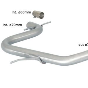 RAGAZZON - CENTRALE NON SILENZIATO - VOLKSWAGEN GOLF Mk6 – 2.0 GTI TSI (155 / 173kW) ø70mm 2009>