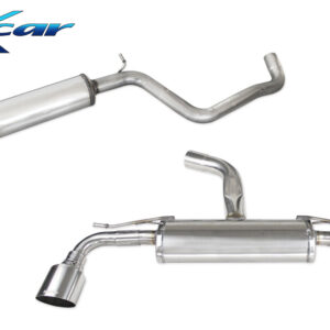 INOX CAR - TUBO CENTRALE SILENZIATO + TERMINALE CON USCITA DIAM.114 RACING DX+SX VOLKSWAGEN GOLF 7.5 2.0 GTI (245CV) 2017