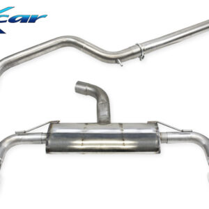 INOX CAR - TUBO CENTRALE DIRETTO + TERMINALE CON USCITA DIAM. 100 RACING DX+SX VOLKSWAGEN GOLF 8 2.0 GTI (245CV) 2020