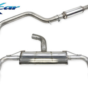 INOX CAR - TUBO CENTRALE SILENZIATO + TERMINALE CON USCITA DIAM. 100 RACING DX+SX VOLKSWAGEN GOLF 8 2.0 GTI (245CV) 2020