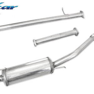 INOX CAR - TUBO SOSTITUZIONE CATALIZZATORE + TUBO CENTRALE DIRETTO + POSTERIORE RENAULT  CLIO 1 - 1.8 16V (135CV) 1998O