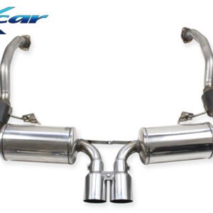 INOX CAR - CATALIZZATORI SPORTIVI 200 CPSI DX+SX + POSTERIORE SILENZIATO CON USCITA CENTRALE 2 X DIAM.90 RACING PORSCHE CAYMAN (Serie 987) 2.7i (245cv) 2007-2008