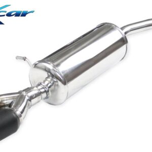 INOX CAR - POSTERIORE CON USCITA 2 x DIAM.80 RACING BLACK CERAMIC REANULT CLIO 4 1.2 (75CV) 2013