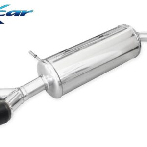 INOX CAR - POSTERIORE CON USCITA 2 X DIAM.80 RACING BLACK CERAMIC RENAULT CLIO 4 GT 1.2 (120CV) 2013
