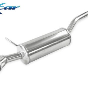 INOX CAR - POSTERIORE CON USCITA 2 X DIAM.80 RACING BLACK CERAMIC SEAT IBIZA SC (TYPE 6J) 1.2 FR (110CV) 2015