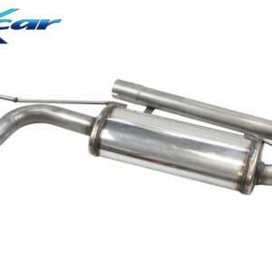 INOX CAR - POSTERIORE SILENZIATO CON USCITA 2 X DIAM.80 X-RACE SEAT LEON (TYPE 5F) 1.5 TSI FR (150cv) (Ponte torcente) 2018