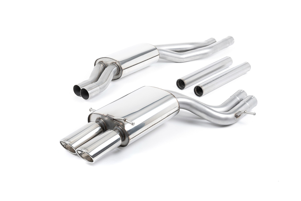 MILLTEK - SSXAU002 - Audi RS4 B5 V6 Bi-Turbo Avant 2000>2002 / S4 2.7T quattro B5 1997>2001 Cat-back