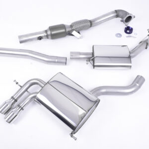 MILLTEK - SSXAU044 - Audi  A3  2.0T FSI quattro 5 door SportBack 2004>2012  Turbo-back including Hi-Flow Sports Cat