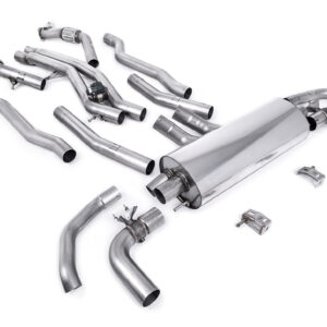 MILLTEK - SSXAU1025 - Audi  SQ7  4.0 V8 TT / SQ8 4.0 V8 Bi-Turbo (Equipped Vehicles Pre LCI) 2021>2026  Cat-back + Particulate Filter-back