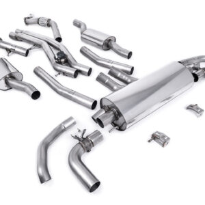 MILLTEK - SSXAU1026 - Audi  SQ7  4.0 V8 TT / SQ8 4.0 V8 Bi-Turbo (Equipped Vehicles Pre LCI) 2021>2026  Cat-back + Particulate Filter-back