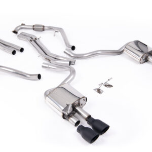 MILLTEK - SSXAU1114 - Audi  S5  3.0 V6 Turbo Coupe/Sportback B9 (Sport Diff Models Only & WITH Brace Bars) - Left Hand Drive Cars Only 2017>2026  Cat-back